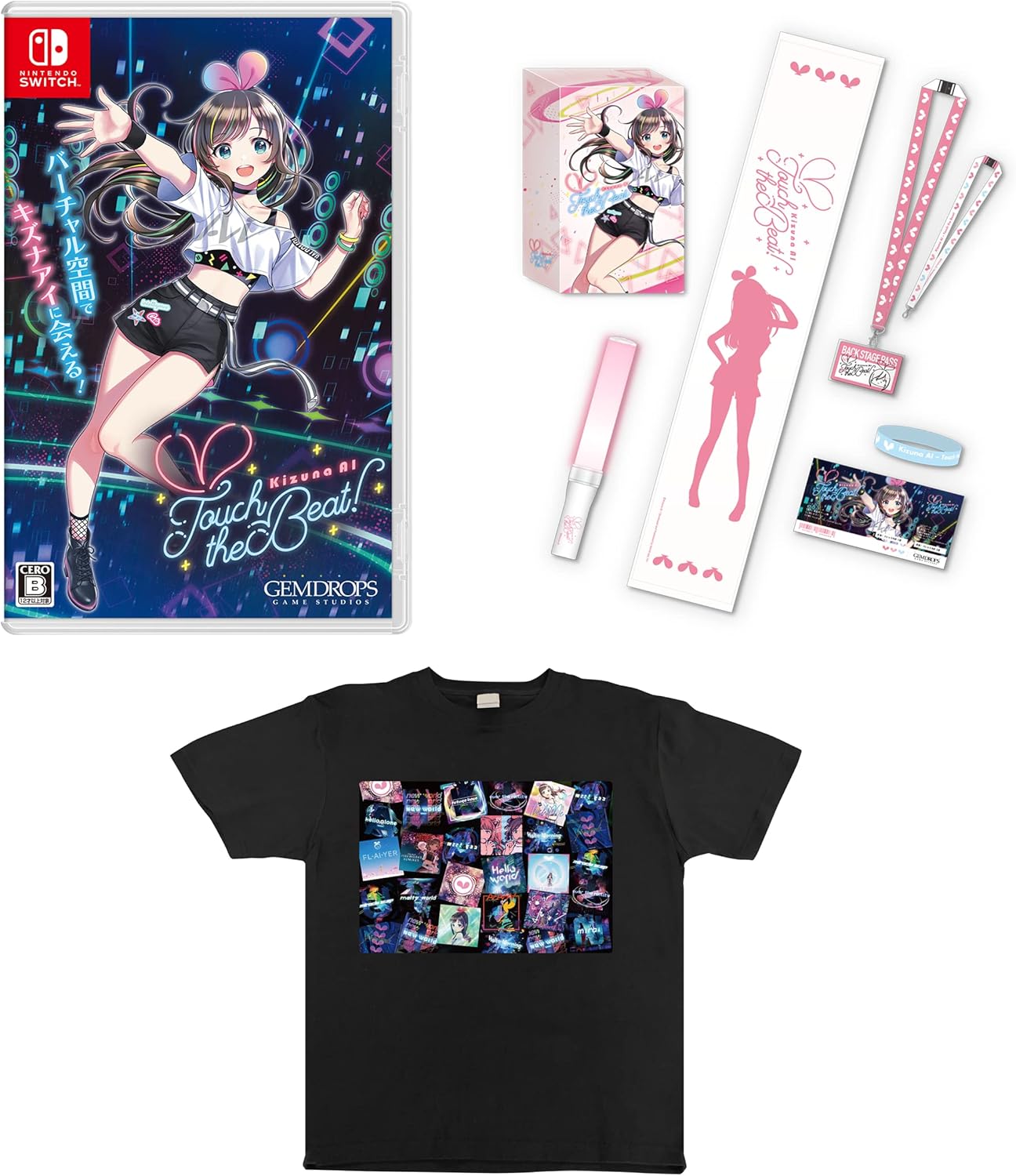 kizuna ai 1st ライブ 限定 デザイン パーカー キズナアイ グッズ-